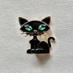 黒猫のブローチ
