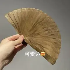 希少】金絲楠木 老料使用 折りたたみ扇子 16cm 雲彩紋 浴衣小物 - メルカリ