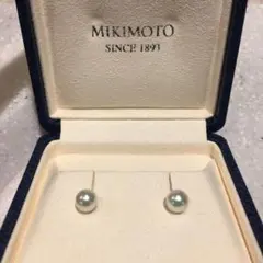 MIKIMOTO ダブルパール K18WG フックピアス - メルカリ