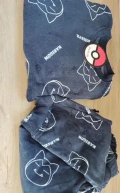 ポケモン　カビゴン　パジャマ　ルームウェア　ボア上下セット　M