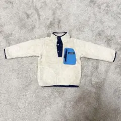 BREEZE フリースジャケット アイボリー ネイビー 90cm