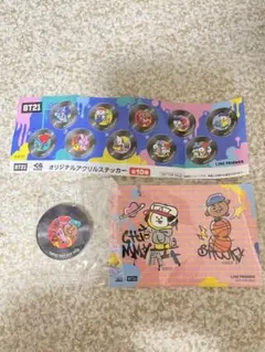 BT21 アクリルステッカー ビッくらポン BTS