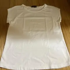 ホワイト コットン100% 半袖Tシャツのサムネイル