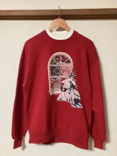 90s USA製 MORNING SUN ヴィンテージスウェット L 景色