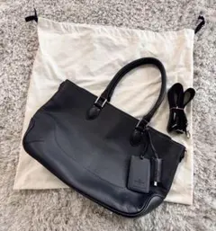 未使用 ペッレモルビダ トートバッグ 本革 MB048A NAVYのサムネイル