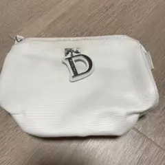 Parfums Christian Diorロゴチャームつきノベルティポーチ