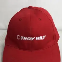【US古着】キャップ　6パネルキャップ　刺繡ロゴ　TROY - BILT　レッドのサムネイル