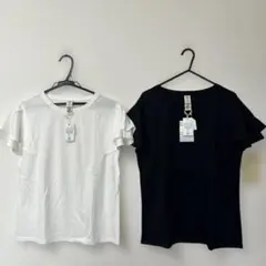 LBC 2枚セット　新品未使用タグ付き　フリル半袖Tシャツ　M.Lサイズのサムネイル