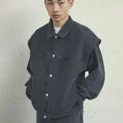 KURO クロ DENIM JACKET BLACK y2k 古着