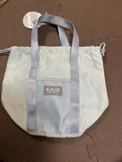 KALDI エコバッグ メッシュポケット付き