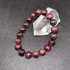 【高品質】7A天然石パワーストーン　ガーネットブレスレット　11㎜ 男性用