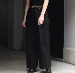JOHN LAWRENCE SULLIVAN　リジットデニムワイドパンツ　46のサムネイル