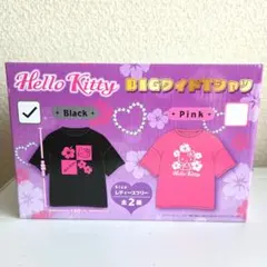 新品★Hello Kitty BIGワイドTシャツ ブラック　サンリオ