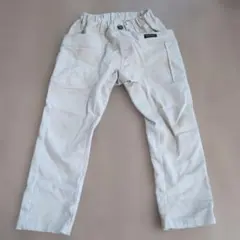 120　ホワイトロングパンツ ゴムウエスト