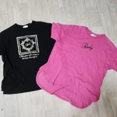 Rady Tシャツ 2枚セット ブラック ピンク　ちびRady レディのサムネイル