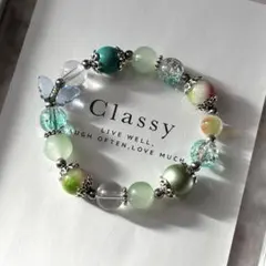 no.97 ターコイズ　ペルシャ翡翠　グリーン　アンティークシルバーブレスレット