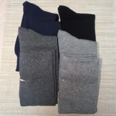 新品✨ハイソックス メンズ 秋冬 防寒 4足組 ビジネス スポーツ 抗菌防臭