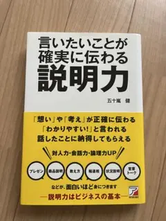 言いたいことが確実に伝わる説明力