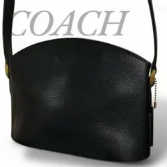 COACH コーチ ショルダーバッグ ネイビー 紺 斜め掛け オールレザー