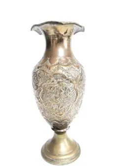 新品 ペルシャ工芸 フィルーゼ細工 銅製 ターコイズ 花瓶 フラワーベース 新品 ペルシャ工芸 フィルーゼ細工 銅製 ターコイズ 花瓶 フラワー