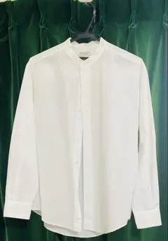 BEAUTY&YOUTH ホワイトバンドスタンドカラーシャツ