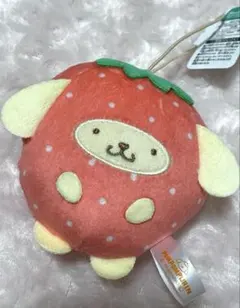 サンリオキャラクターズ　フルーツきぐるみマスコット〜いちご〜　ポムポムプリン