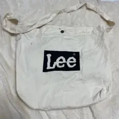 Lee ロゴ入り トートバッグ ホワイト オフホワイト アイボリー ベージュ