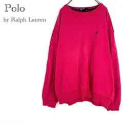 ◆ポロバイラルフローレン トレーナー プルオーバー 刺繍ロゴ 綿 カラートップス