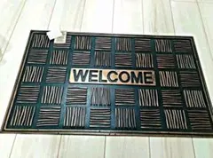 ウェルカムチェック　玄関 屋外マット　 新品　未使用
