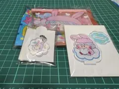 ミルモでポン　フラットポーチ　コードホルダー　アクリルクリップ　パピィ3点セット