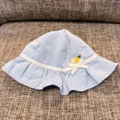 ファミリア　帽子　水色　49-51cm