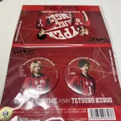 演劇 ハイキュー!! ハイステ 音駒高校 孤爪研磨 黒尾鉄朗 缶バッジセット