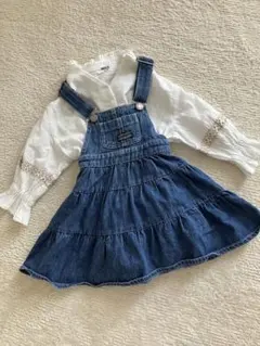 デニムワンピース&ブラウス★２点セット