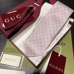 新品✨箱袋付❗️GUCCI グッチ ネクタイ メンズ シルク イタリア製