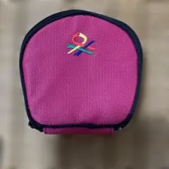 ピンクカラフル刺繍ポーチ　ベネトンのサムネイル