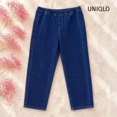 【ユニクロ】デニムレギンスパンツ L インディゴ ウエストゴム レディースのサムネイル
