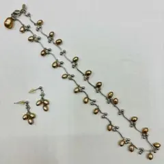 ヴァンドームブティック VB K18 パール ピアス ネックレス