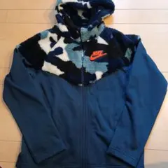 Nike フリースジャケット 160 (L)ネイビー/カモフラージュ