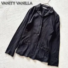 ヴァニティヴァニラ テーラードジャケット アウター シンプル 無地 大人 黒