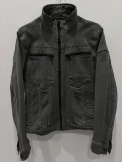 00s ハイネック ダブルジップ レザーライダースジャケット lgb kmrii