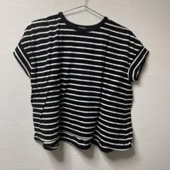 earth music&ecolosy半袖Tシャツ　ブラック ホワイト　FREE