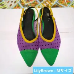 【劣化有】Lily Brown ポインテッドトゥ ストラップパンプス Mのサムネイル