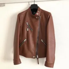 COACH コーチ ブラウン レザージャケット サイズ44 - メルカリ