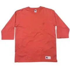90s/RUSSELL ATHLETIC/ラッセル/五分袖ポケットTシャツ/XL