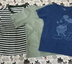 UNIQLO UT Tシャツ 3枚セット ミッキー ボーダー 無地