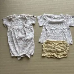 FUTAFUTA ベビー服セット 50-70, 80 姉妹お揃い