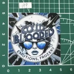 自作ステッカー COLD-BLOODED ブルートーン・アイス