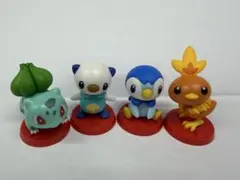 チョコエッグ ポケモンフシギダネ ミジュマル ポッチャマ アチャモ　旅立ちの3匹