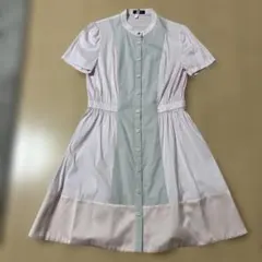 美品 Cynthia Rowley 半袖 ワンピース 2 M ピンクのサムネイル