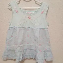 メゾピアノ 110 タンクトップ ノースリーブ mezzo piano